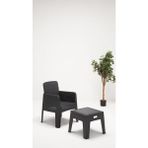 ModaLife Apex 1 S Bahçe&balkon&teras Mobilyası - Antrasit - Kare