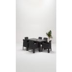 ModaLife Apex 90 x 150 Bahçe&balkon&teras Mobilyası – Antrasit - Dikdörtgen