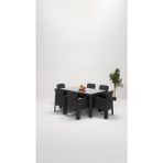 ModaLife Apex 90 x 150 Camlı Bahçe&balkon&teras Mobilyası - Antrasit - Dikdörtgen