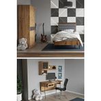 ModaLife Arya Genç Çocuk Odası Takımı Kahverengi Suntalam Malzemeden Modern Tasarım 4 Parça - Atlantik Çam