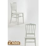 Modalife Miray Mutfak Sandalye 2 Adet -beyaz