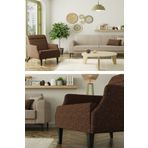 Modalife Mitra 3+1 Salon&oturma Odası Koltuk Takımı - Krem&Kahve