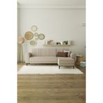 ModaLife MODALİFE Rio Köşe Takımı Modern Çekyat Yataklı Bazalı Krem 270 x 80 cm Suntalam Malzeme