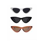 Modalucci 3'lü Set Unisex Kombin Güneş Gözlüğü