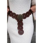MODAM HİFA Vintage Tarzı Kadın Kemer Kovboy Kemer Elbise Kemeri Gömlek Kemeri Zımbalı Kemer Bel Kemeri