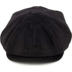 Modamarka Shop Erkek Siyah Yün Şapka Kasket Newsboy Cap - 56