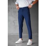 MODAMESTO Erkek Lacivert Slim Fit Kumaş Pantolon
