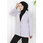 Modamihram Kadın Ceket Gri 6146