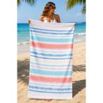 Modamina %100 Pamuk Plaj Havlusu 70x140 cm | Plaj, Havuz, Spa, Sauna, Spor Havlusu | Çizgili Desen