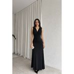 MODAMİNEM Kadın Büzgü Detaylı Maxi Elbise