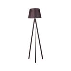 Modamonline 3 Ayaklı Lambader Tripod Abajur Kumaş Konik Başlık Kahve Ceviz