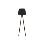Modamonline Kumş Lambader 3 Ayaklı Ahşap Abajur Tripod Ayak Konik Tasarım Siyah Ceviz
