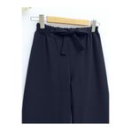 Modamorfo Duble Kumaş Beli Kuşaklı Bol Paça Pantolon -Laci