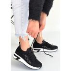 Modanı Seç Belan Siyah Triko Bağcıklı Spor Ayakkabı - (DipCamo)Charcoal-White