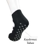 Modanight Kaydırmaz Taban Kadın Dans Pilates ve Yoga Çorabı Siyah - 36 - 40 - Renkli