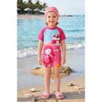 MODANINO Kız Çocuk Tulum Tarz Boneli Mayo Takımı (Mayo+Bone) 2-8 Yaş 12677N