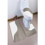 MODANOİVA Leke Tutmaz Yıkanabilir Kaymaz Dot Taban 3'lü Klozet Takımı Mnkz6004