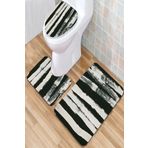 MODANOİVA Leke Tutmaz Yıkanabilir Kaymaz Dot Taban 3'lü Klozet Takımı Mnkz6051