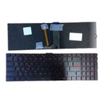 Modanom MSI ile uyumlu GT72 GT72 2PE-049TR GT72 2QD-630TR GT72 2QE-628TR GT72 2QE-629TR GT72 2QE-1006TR ... vb Klavye Siyah Türkçe Işıklı - Kırmızı