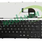 Modanom Sony ile uyumlu Vaio SVE15118FAB Klavye Türkçe Siyah Çerçeve