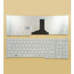 Modanom Toshiba ile uyumlu Satellite L655-1F2 L655-1FP Klavye Türkçe Beyaz