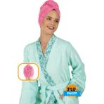 Modanty 3'lü Pembe Mikrofiber Saç Bonesi Banyo & Sauna & Havuz Sonrası Havlu Pembe - 40 x 65 cm