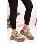 ModaOnn Kadın Kalın Comfort Taban Günlük Sneaker Spor Ayakkabı - Siyah