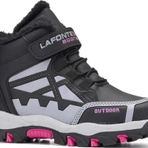 Modaonn Kız Çocuk İçi Tüylü Suya Dayanıklı Outdoor Kışlık Bot