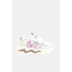 MODAONN Mickey Mouse Kız Çocuk Işıklı Gümüş Spor Ayakkabı / Minnie Sneaker