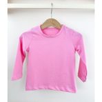 Modaonna Pembe Uzun Kollu Pamuklu Bebek Tişört - 3 - 4 Yaş - 5MM-Pembe