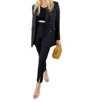 Modaonna Siyah Oversize Blazer Ceket (S)