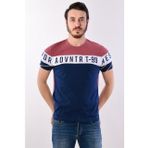 Modaplaza 1145 Bordo Bisiklet Yaka Erkek T-shirt