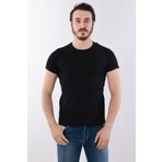 Modaplaza 1202EY02002 Bisiklet Yaka Siyah Erkek T-shirt
