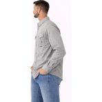 Modaplaza Erkek Cep Kapaklı Gömlek 821 - 2XL - Taş