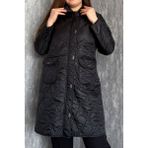 Modaplaza Kadın Kapitone Kaban 5577 - Siyah - 44
