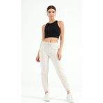 Modaplaza Kadın Paçası Zımbalı Eşofman Alt 3004 - 2XL - Bej