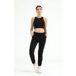 Modaplaza Kadın Paçası Zımbalı Eşofman Alt 3004 - XL - Siyah
