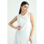 Modaplaza Kadın Triko Atlet 21416 - 38 - Ekru