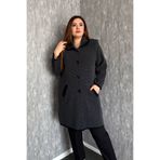 ModaPlaza Kadın Zikzak Desen Uzun Triko Hırka
