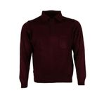 modarar Erkek Bordo Kazak Polo Yaka Yünlü Klasik Normal Kesim RAR00653 Bordo L