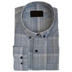 modarar Erkek Normal Kesim Büyük Beden Gömlek RAR01189 Mavi 2XL
