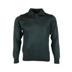 Modarar RAR00651 Yeşil Polo Yaka Yünlü Klasik Normal Kesim Erkek Kazak