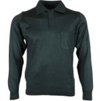 Modarar RAR00651 Yeşil Polo Yaka Yünlü Klasik Normal Kesim Erkek Kazak