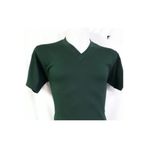 ModAras Kısa Kol V Yaka Düz Günlük Stil 100% Pamuk Giyim T-Shirt Haki - Koyu Yeşil - ARASSUTJSHJRTJ-HAK-YET