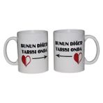 Modaroma Diğer Yarısı Sevgili Kupa - Beyaz