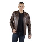 modarz Hakiki Deri Yeşil Claris Erkek Ceket TABA 2XL modarzNM520