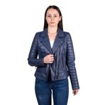 modarz Kadın Deri Mont-0888 Mv MAVİ XS modarzNM104