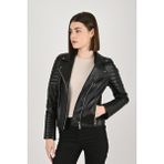 Modarz Kadın Deri Mont 1515MDRZ - 01-Siyah