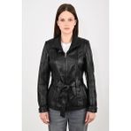 Modarz Kadın Deri Mont 920KSN - Siyah - 5XL