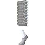 ModaSize Gri Erkek Görünmez Çorap 9 Çift - 40 - 44 - Çok Renkli